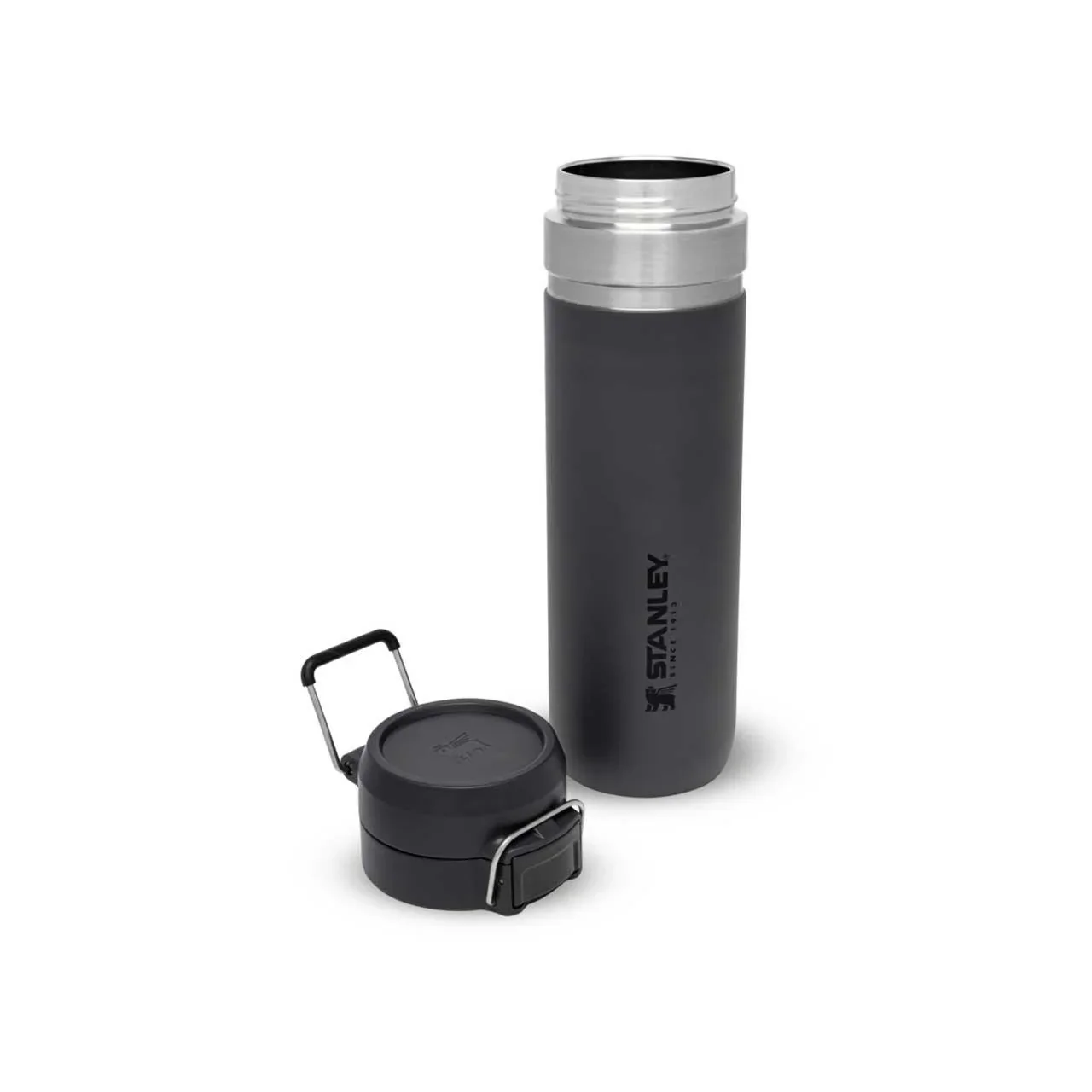 Quick Flip Water Bottle 0,7 l, Charcoal, Vakuumisolierung, Sicherheitsverschluss - 1