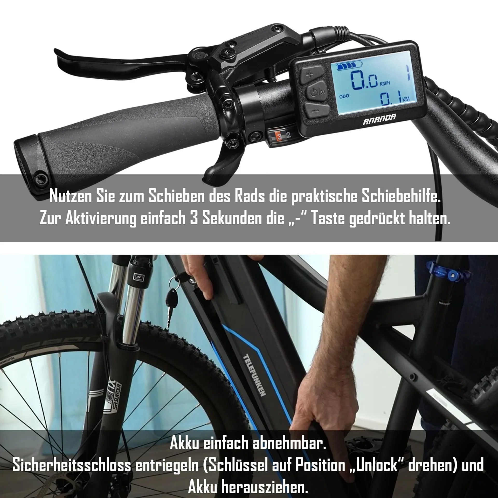 Herren Alu Trekking E-Bike, 28 Zoll, Rahmenhöhe 50 cm, 24-Gang Kettenschaltung, kreide, XC941 Expedition - 5
