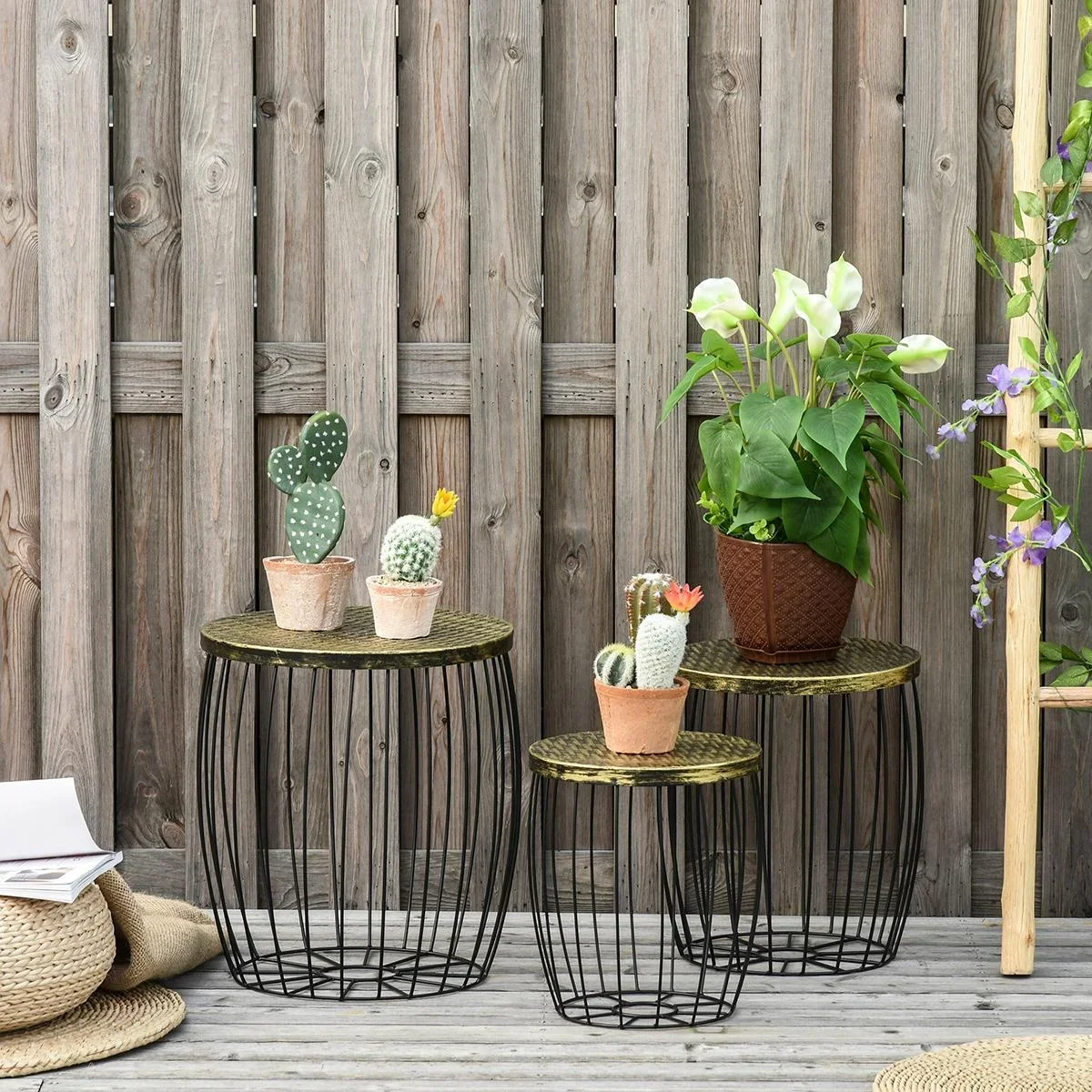 3er-Set Couchtische Beistelltische - 2
