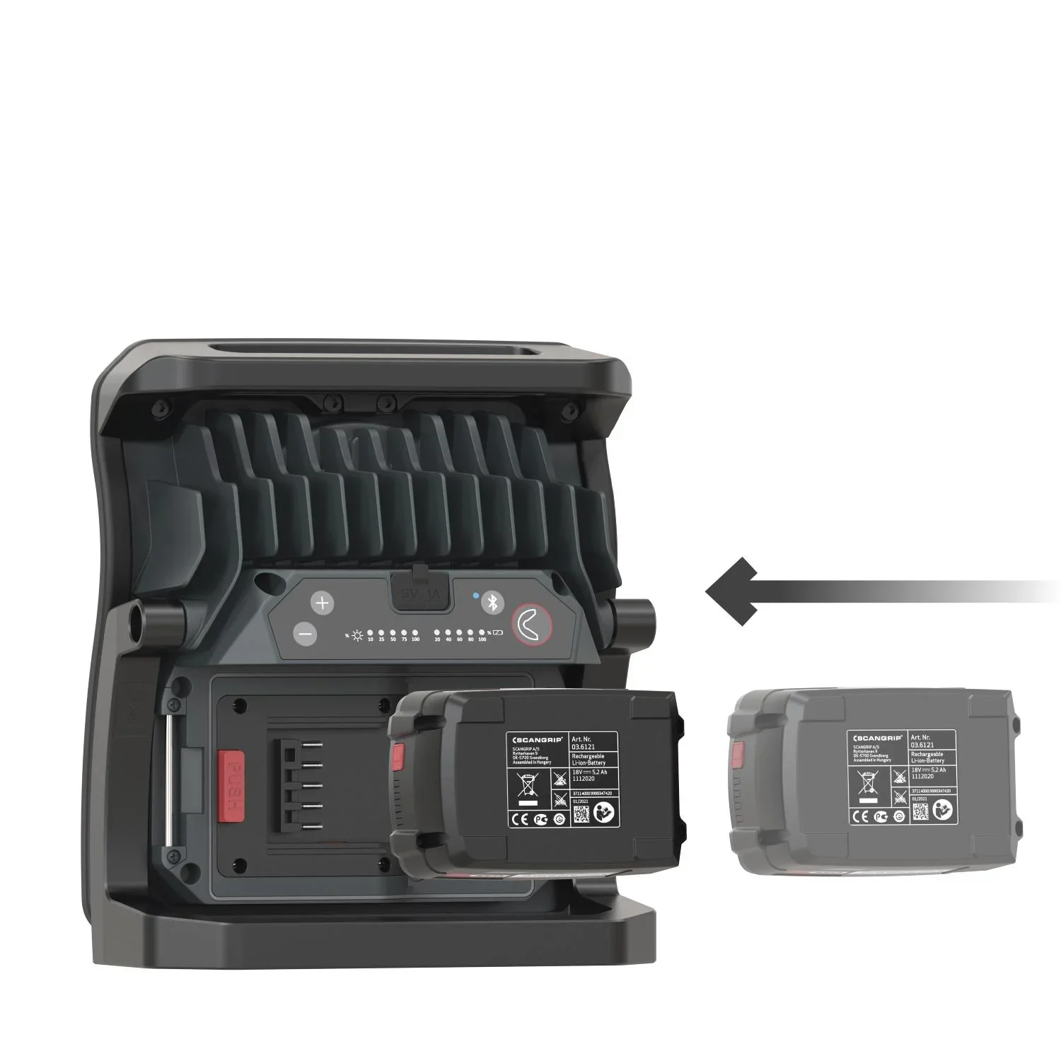 Handflutlichtstrahler NOVA 10 CAS mit abnehmbarem Diffuser L - 2