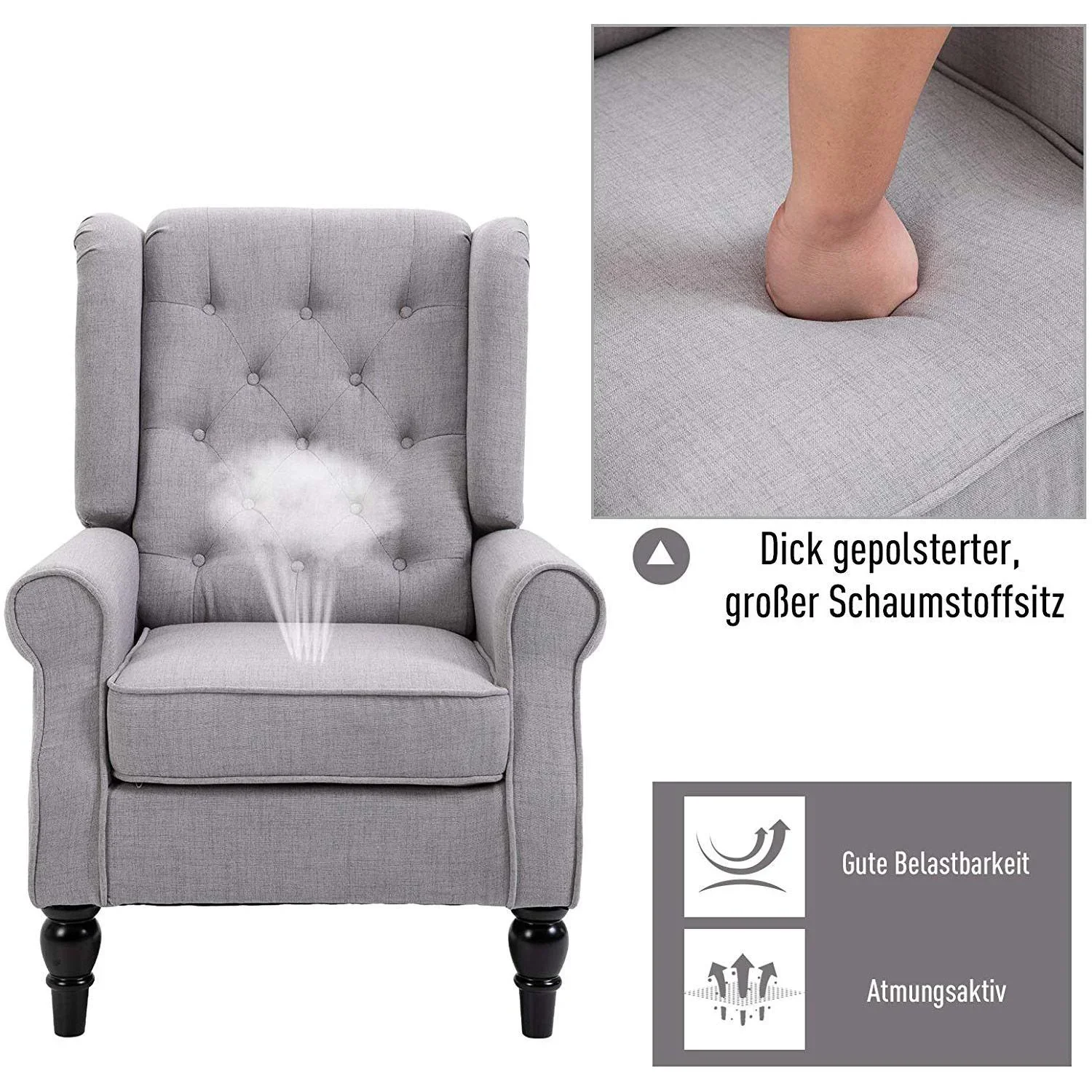 Relaxsessel mit Tufting - 1