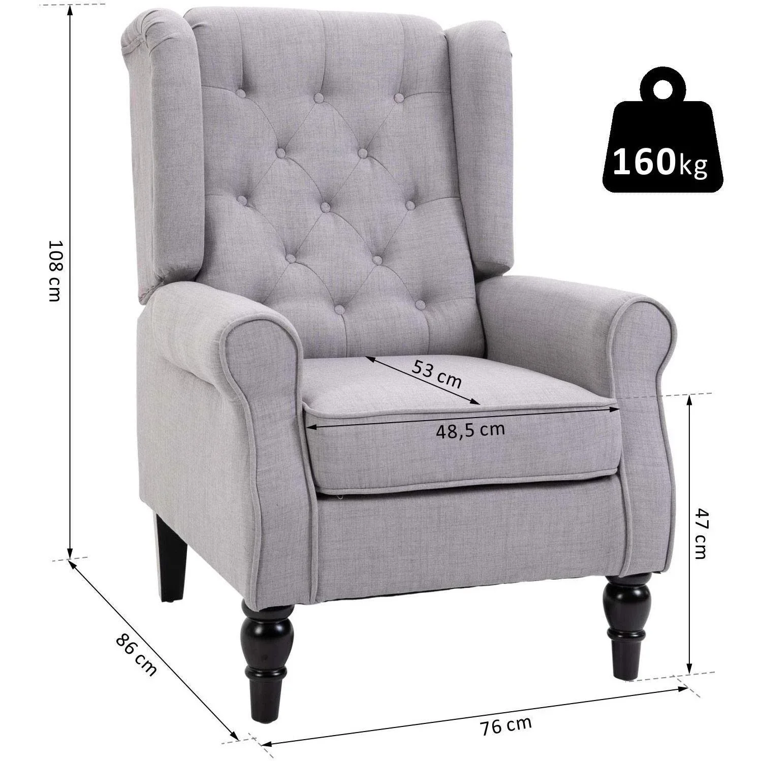 Relaxsessel mit Tufting - 2