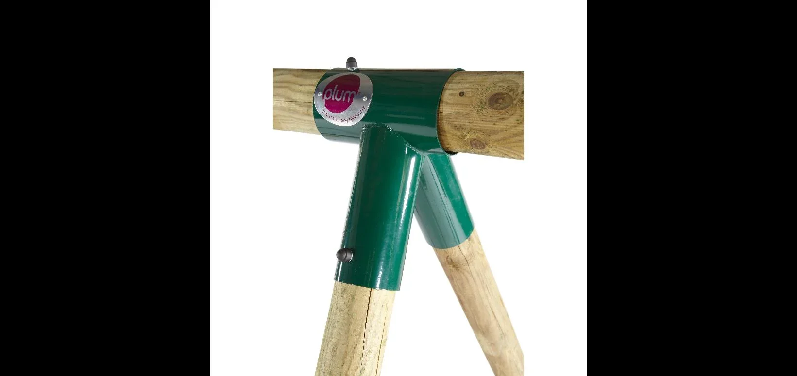 Holz Doppelschaukel Marmoset, Outdoor-Doppelschaukel für Kinder aus Holz, Schaukelseile höhenverstellbar, natur - 3
