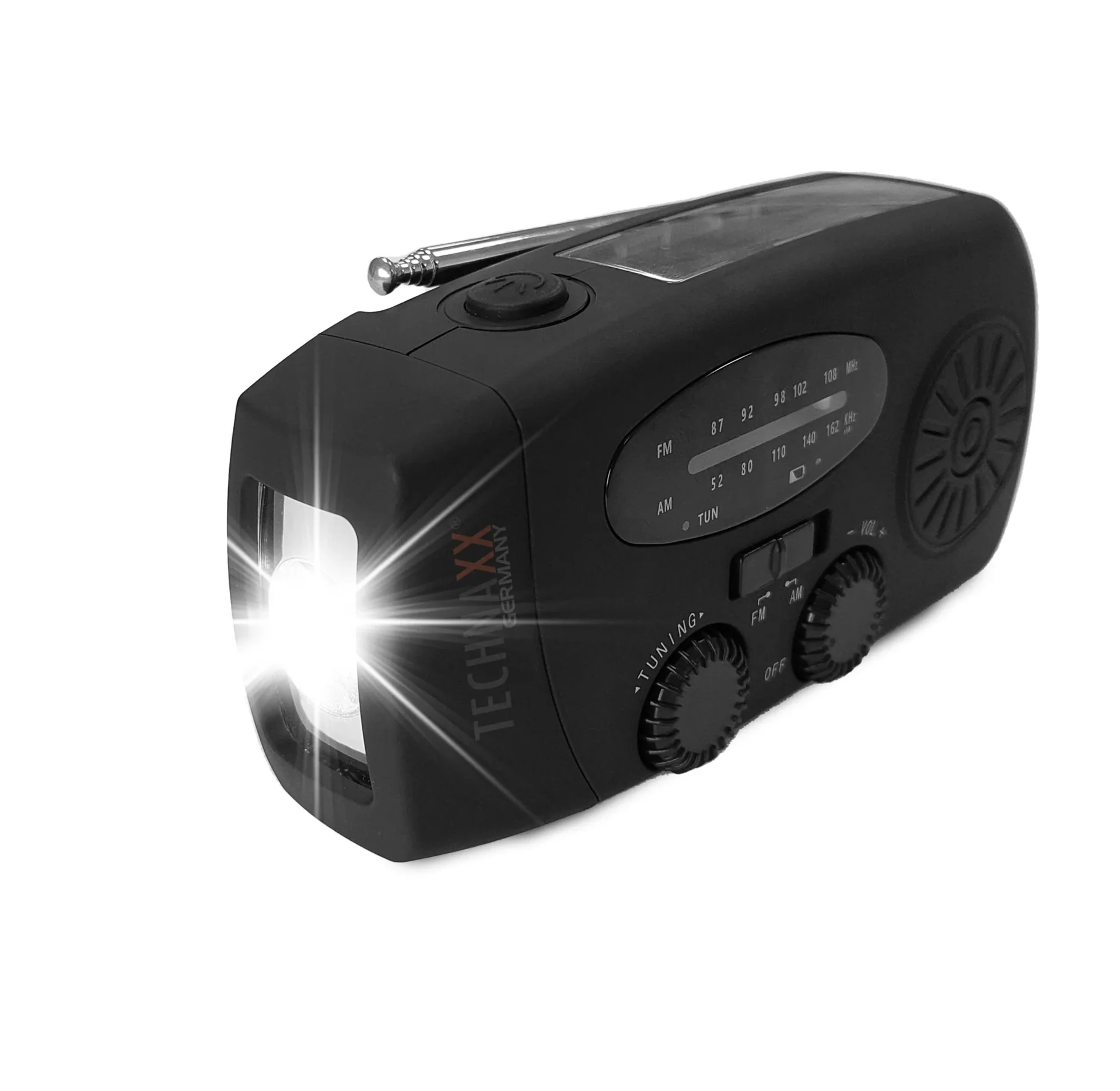 Solar Kurbel Radio mit Taschenlampe - 5