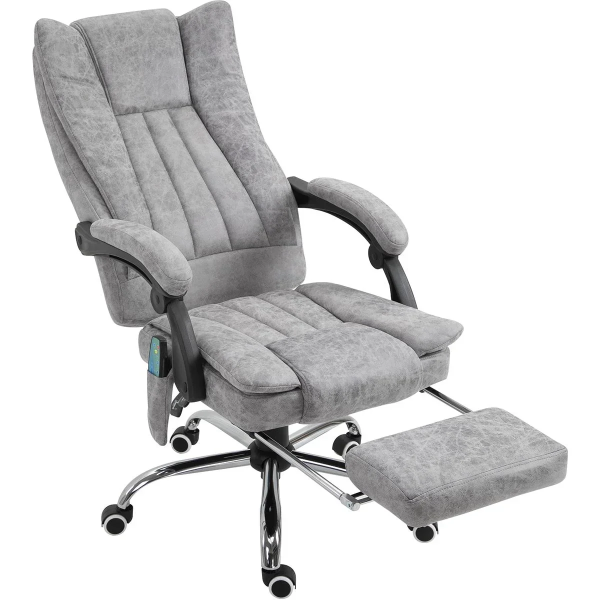 Bürostuhl mit Massage und Heizfunktion grau - 7