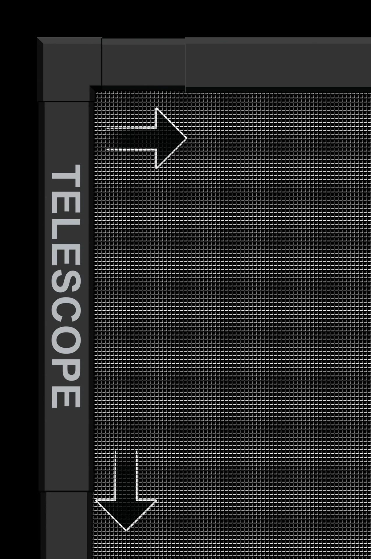 Fliegengitterfenster TELESCOPE, Farbe anthrazit - 1