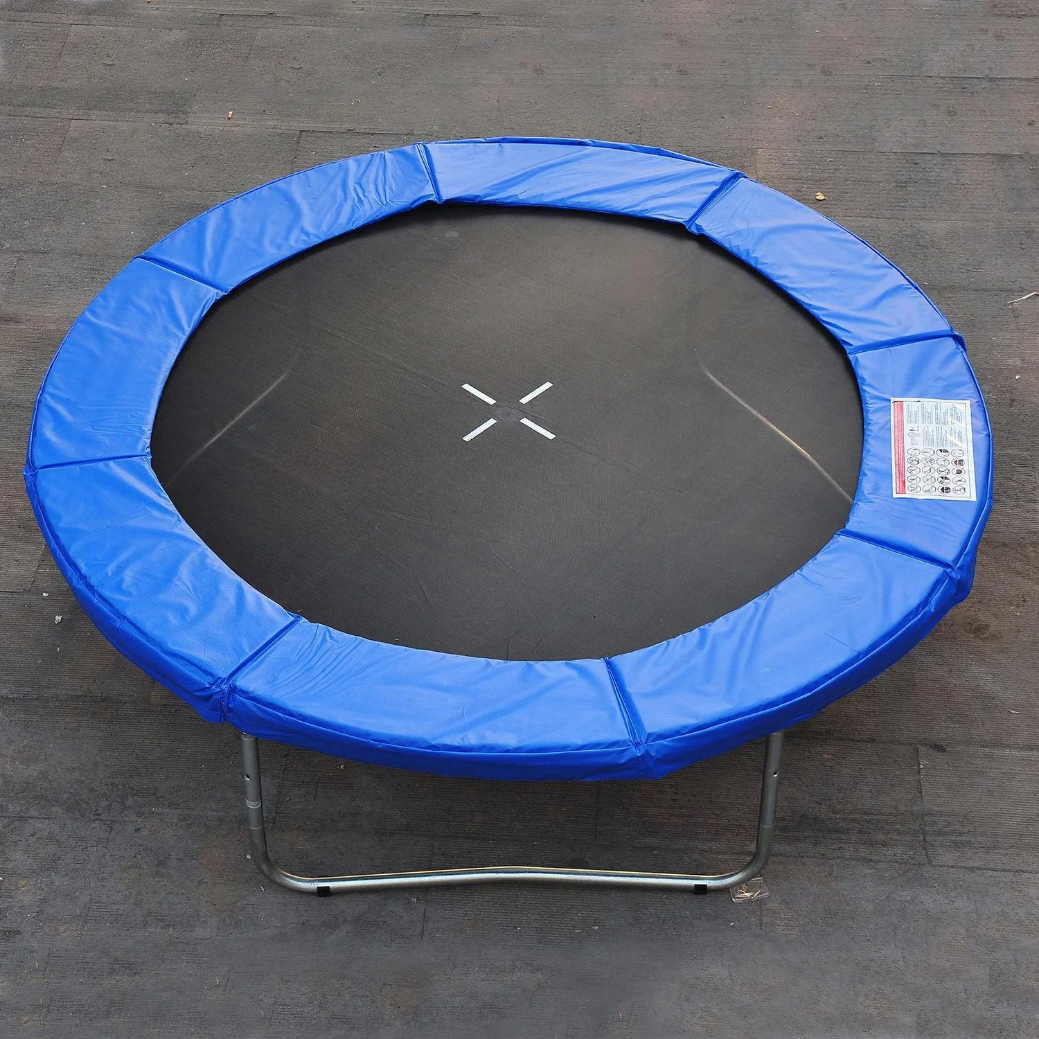Trampolin Randabdeckung 244cm witterungsbeständig PVC PE Blau - 0