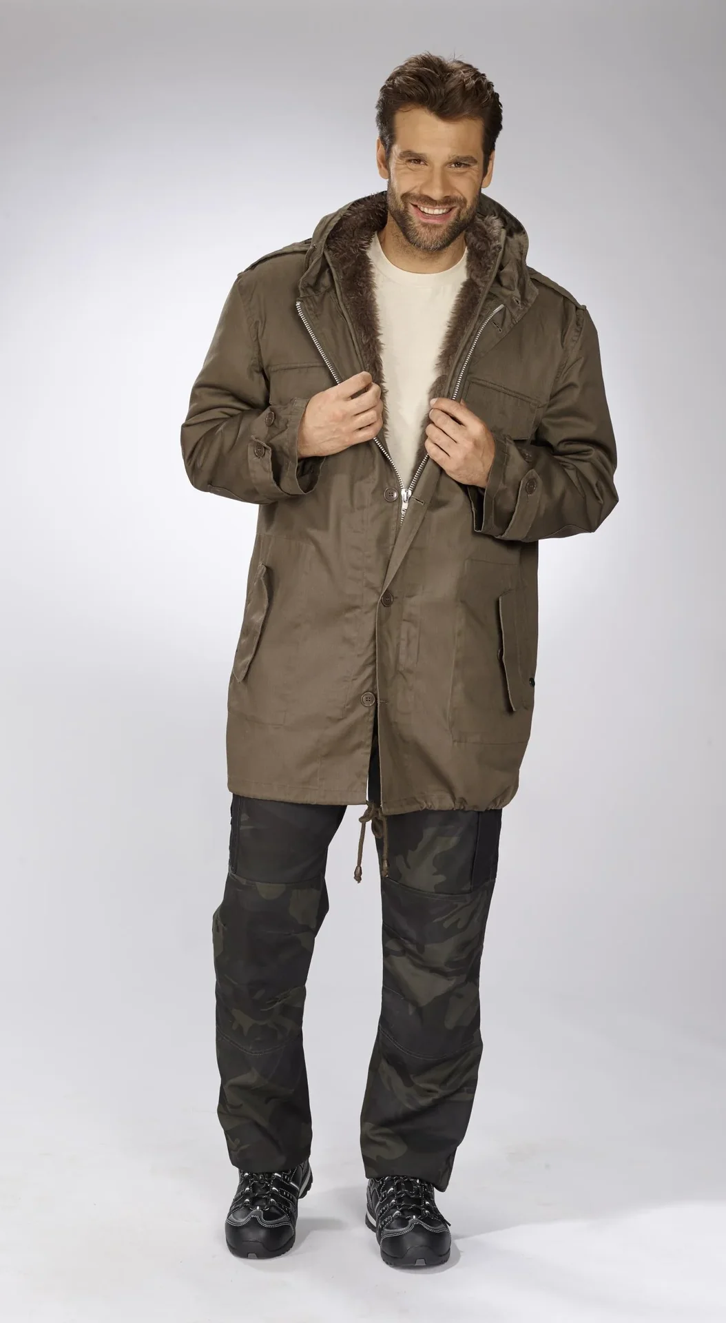 Parka, Farbe steingrau, Gr.5XL - 8