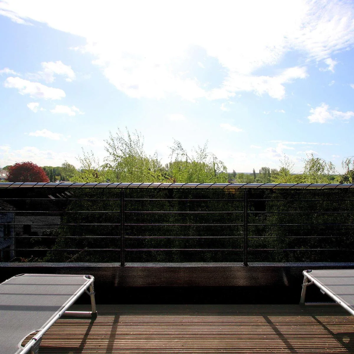 Balkon Sichtschutz Anthrazit 1.4x10m - 2