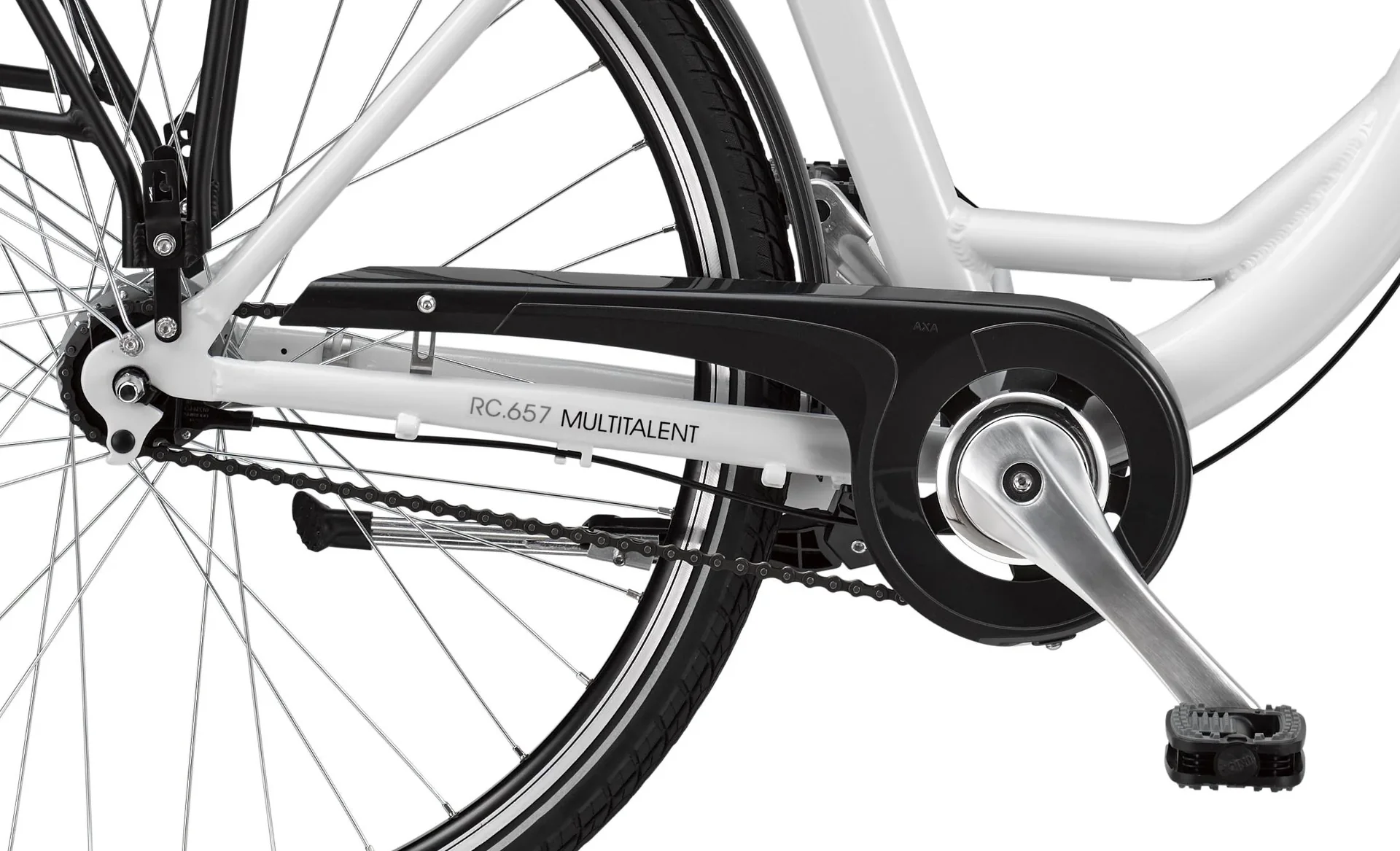 Unisex E-Bike City, 28 Zoll, Rahmenhöhe 49 cm, 7-Gang Nabenschaltung, weiß, RC657 Multitalent - 1