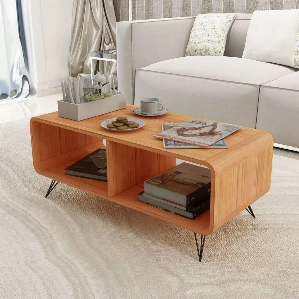 TV-Schrank 90x39x38,5 Holz braun - 1