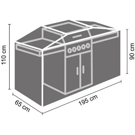 Außenabdeckung für Grill 195 cm - 2