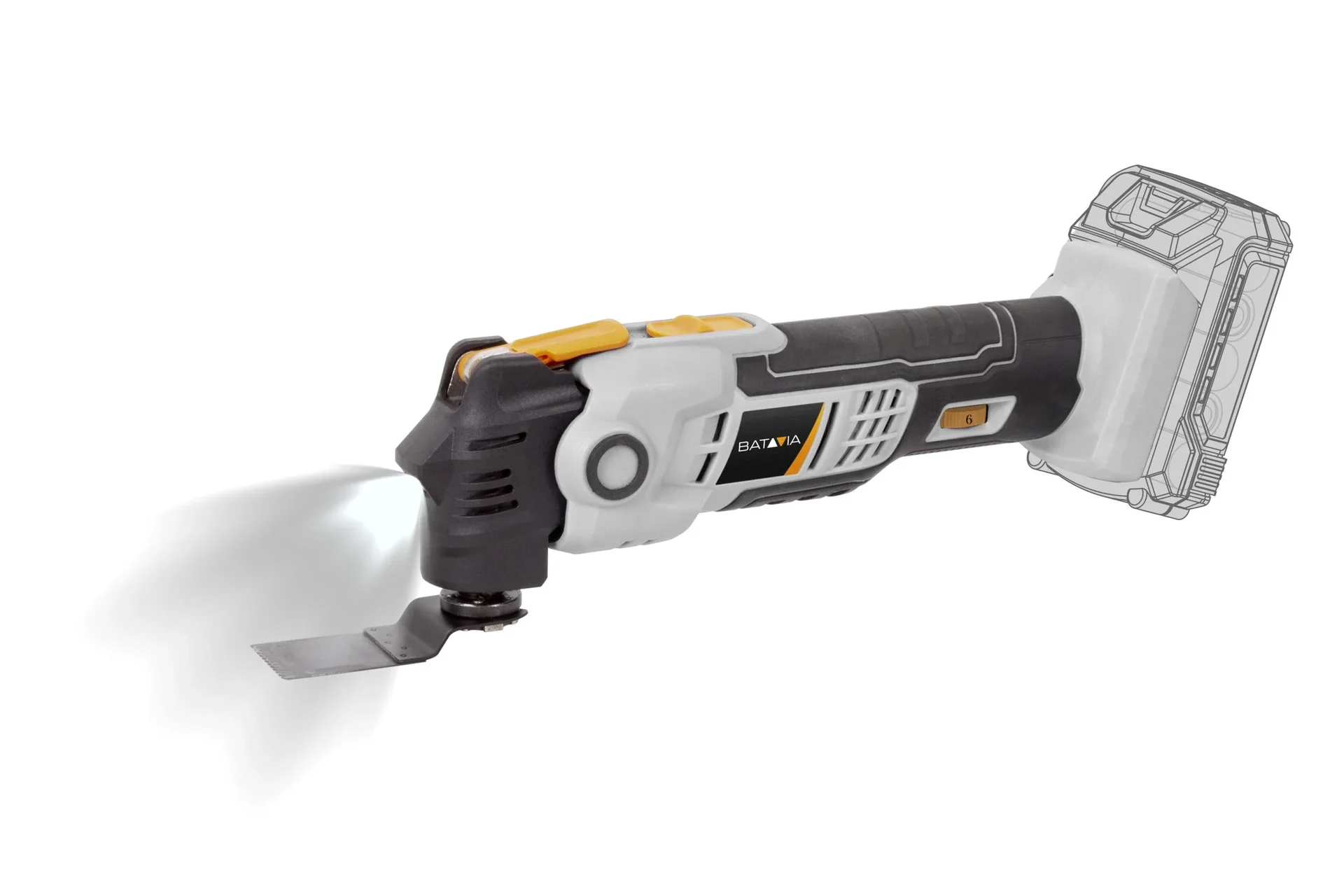 Maxxpack 18V Akku-Multifunktionswerkzeug Anti-Vibration (ohne Akku und Ladegerät) - 3