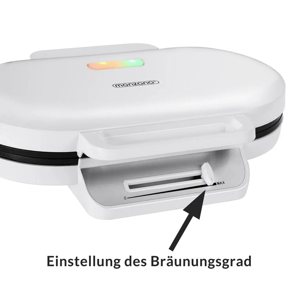Waffeleisen - 1200 W - Herzform - 5