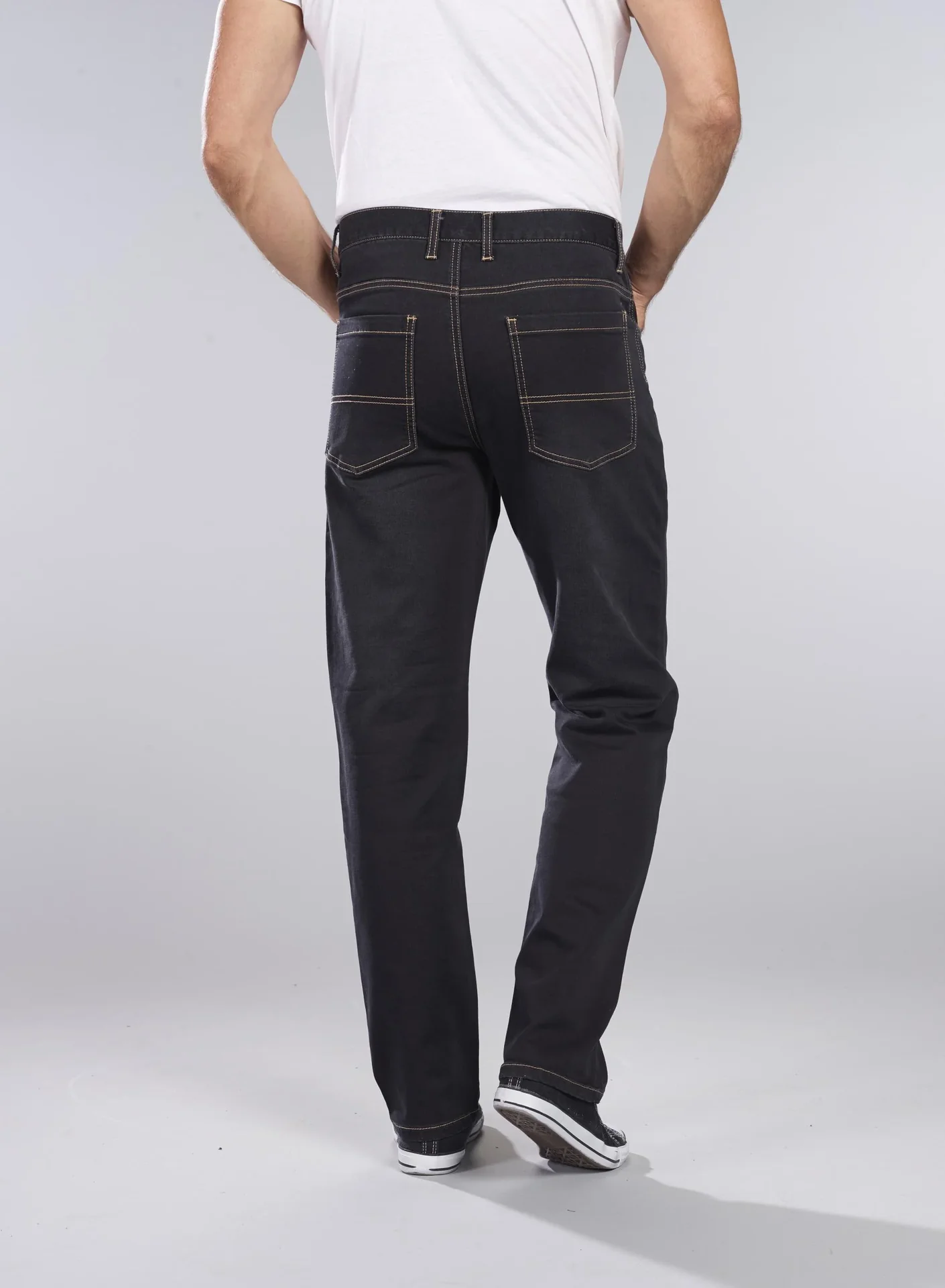 Joggpants aus Stretchdenim, Farbe schwarz, Gr.50 - 0