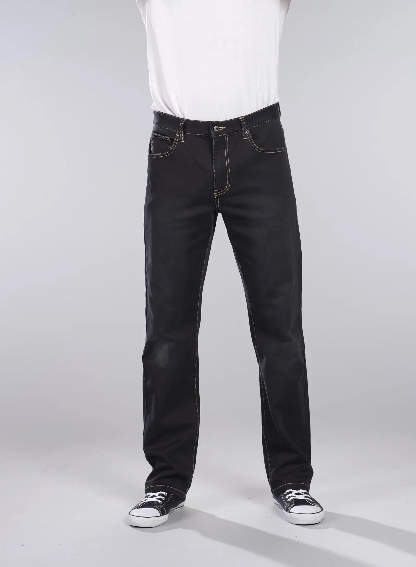 Joggpants aus Stretchdenim, Farbe schwarz, Gr.50 - 3