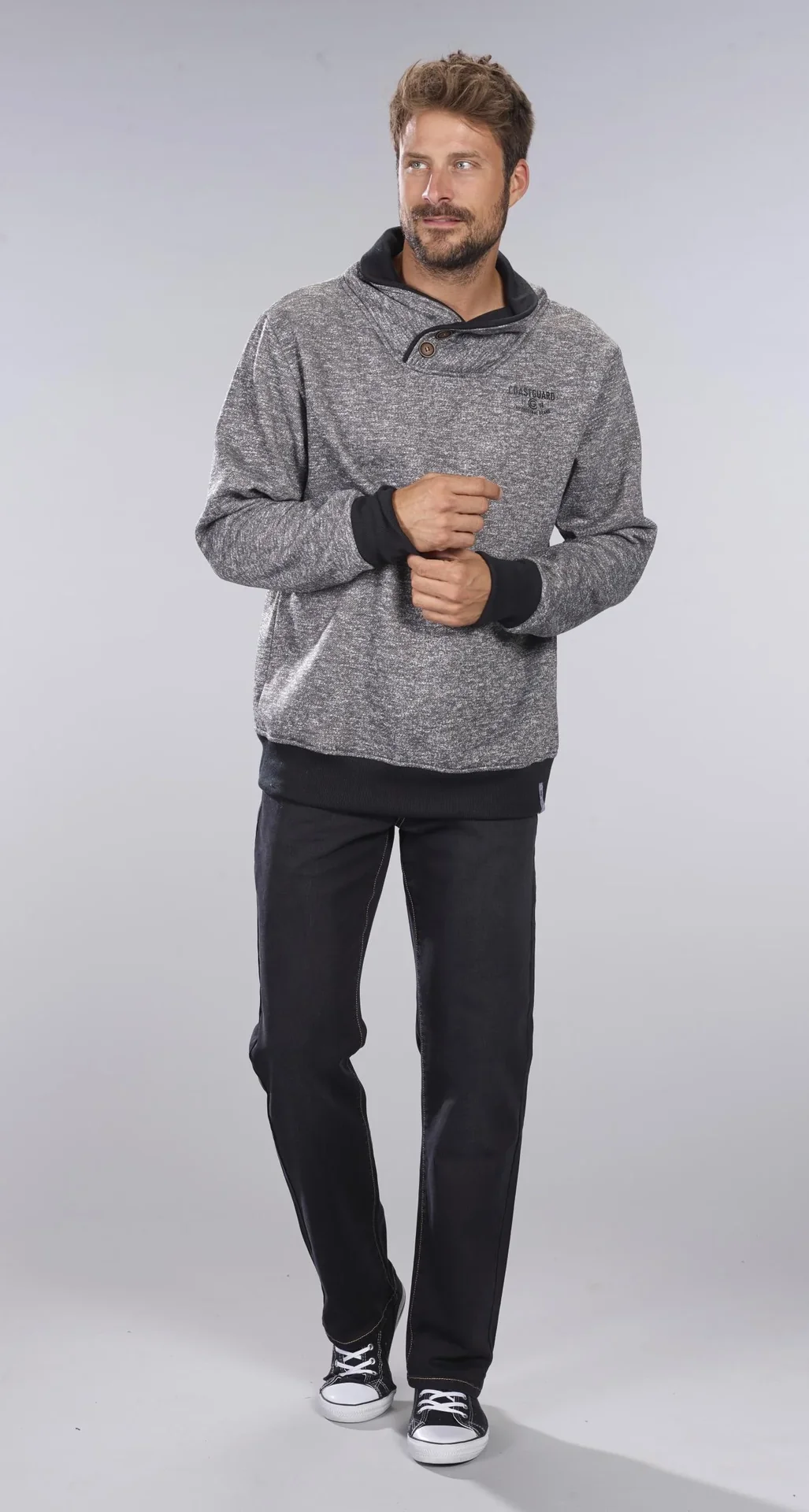 Joggpants aus Stretchdenim, Farbe schwarz, Gr.50 - 6