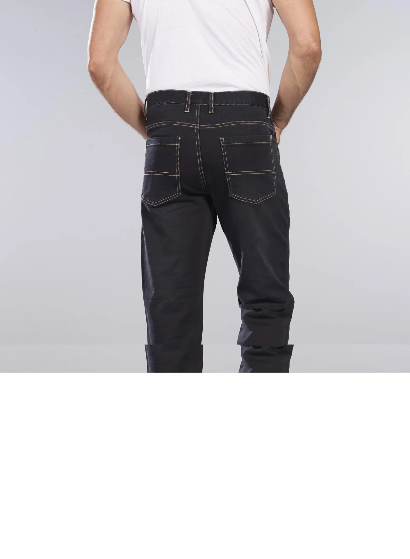 Joggpants aus Stretchdenim, Farbe schwarz, Gr.50 - 7