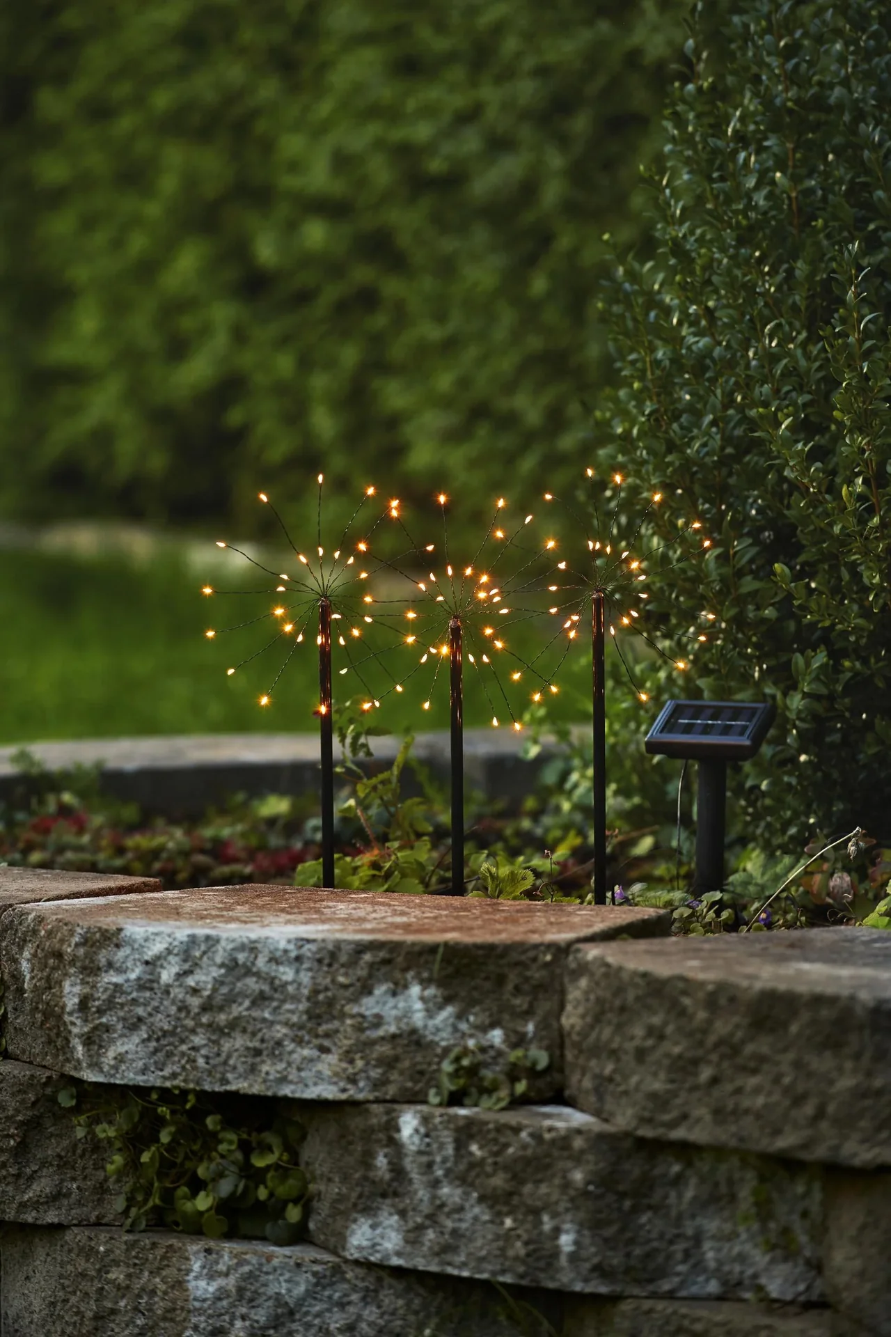 Solarstab "Firework" mit 90 warmweißen LEDs im 3er Set - 2