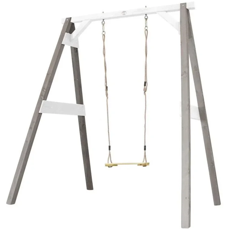 Einzelschaukel Grau / weiß - 2