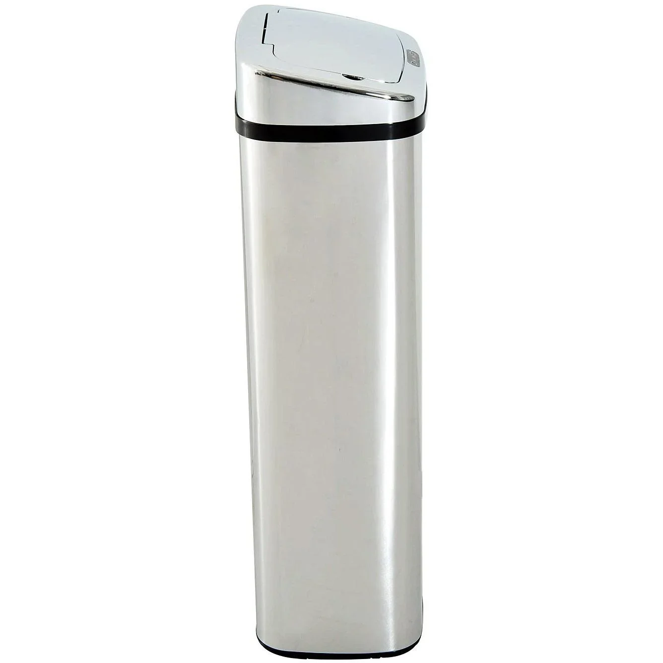 Mülleimer Automatik mit Sensor Edelstahl 50L Silber - 0
