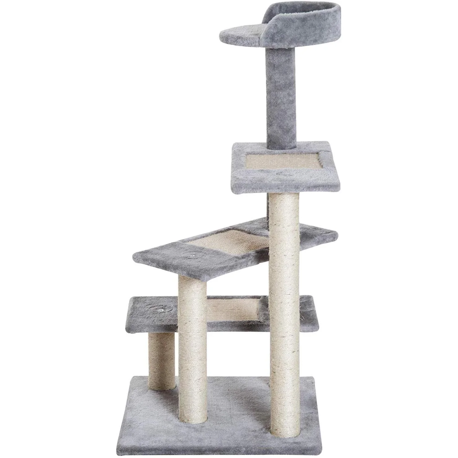 Kratzbaum Katzenbaum Spielbaum Treppe 5 Schichte Grau - 0