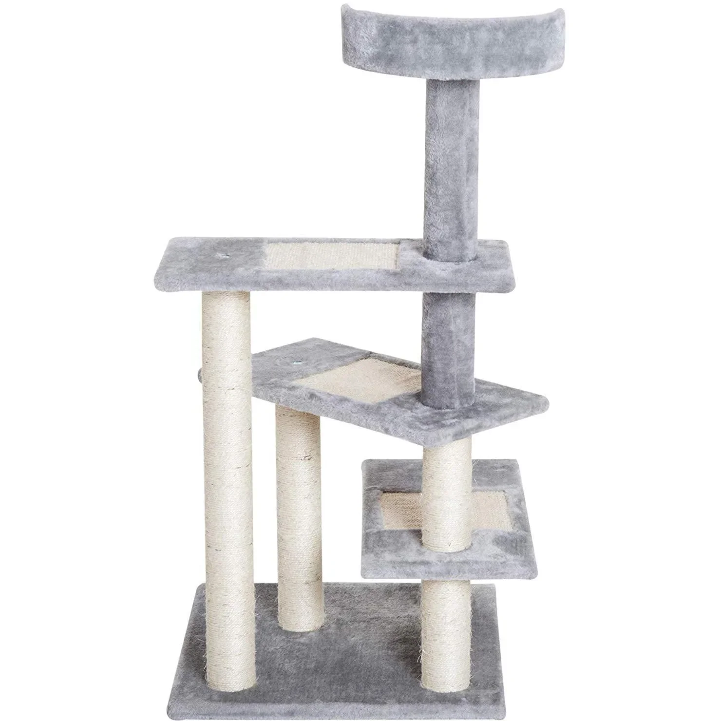 Kratzbaum Katzenbaum Spielbaum Treppe 5 Schichte Grau - 7