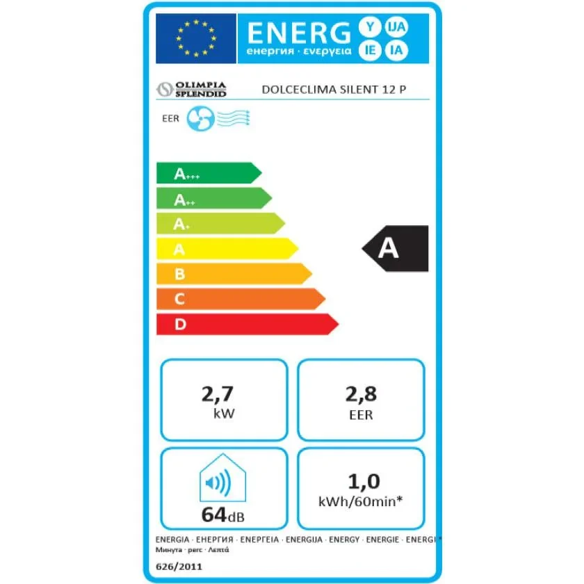 Olimpia Splendid Dolceclima Silent 12 P - Mobile Klimaanlage 12.000 BTU/h - 3