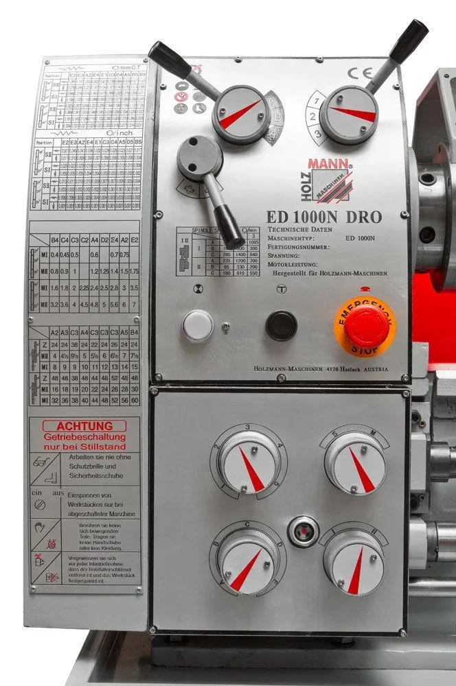 Metalldrehbank mit Digitalanzeige ED1000N DIG_400V - 0