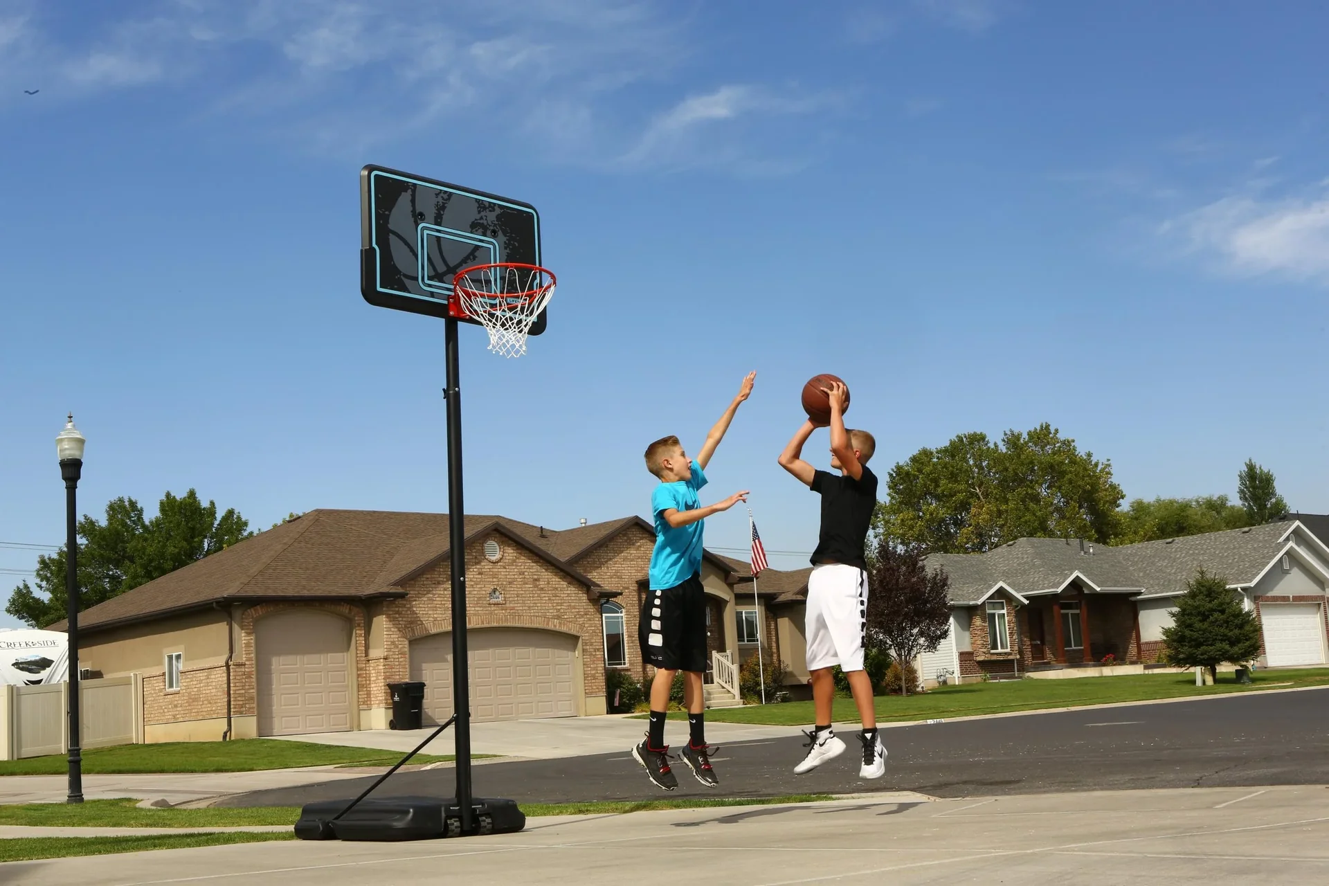 Basketball Korb Texas Blau/Schwarz - 1
