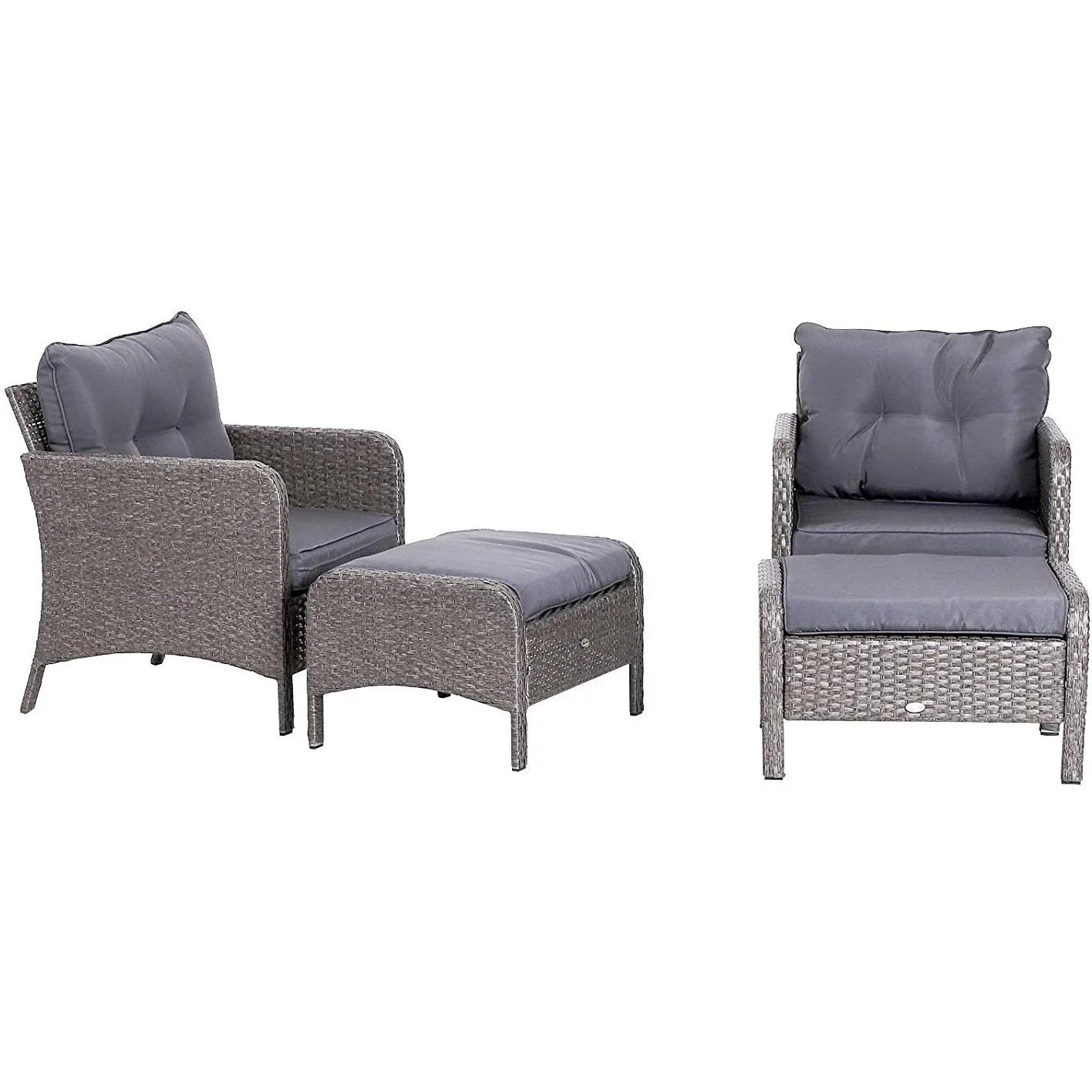 Rattan Sofagarnitur als 5-teiliges Set - 5
