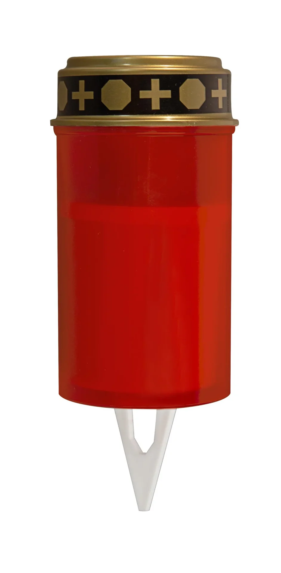 LED Grablicht rot mit Flackerflamme und Timer - 3