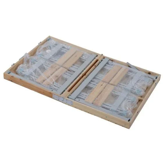 Holz 5tlg Campingtisch Set Picknick Koffertisch Alu - 0