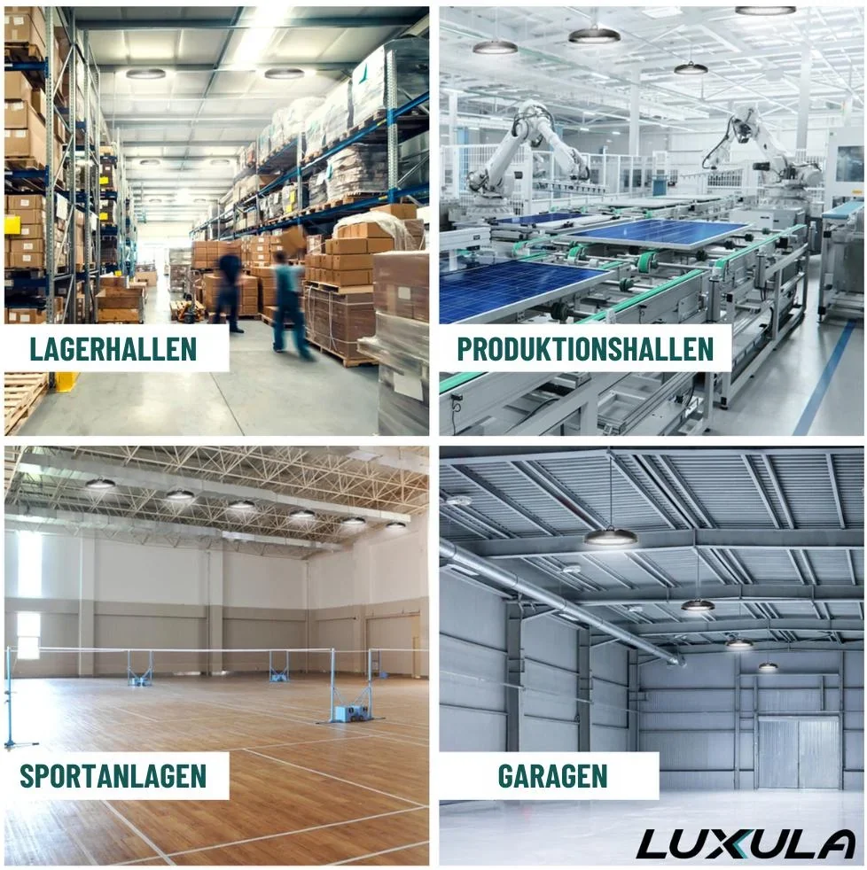 LED-HighBay in UFO-Form bietet 150 W, 14400 lm, 5000 K (neutralweiß) und IP65 Schutz. - 5