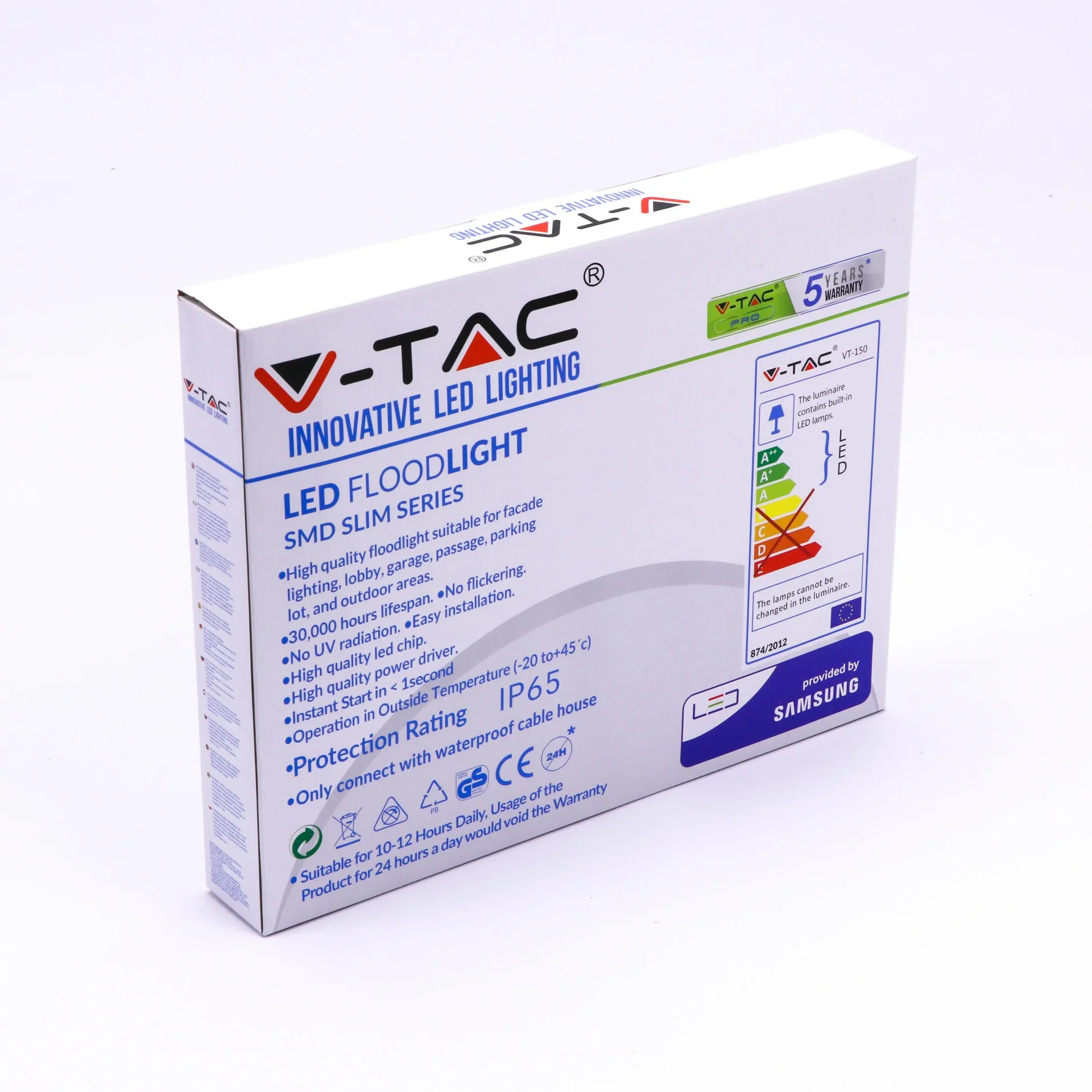 VT-150-G LED-Flutlicht - 150 W - 12000 Lumen - 4000K - grau - 1