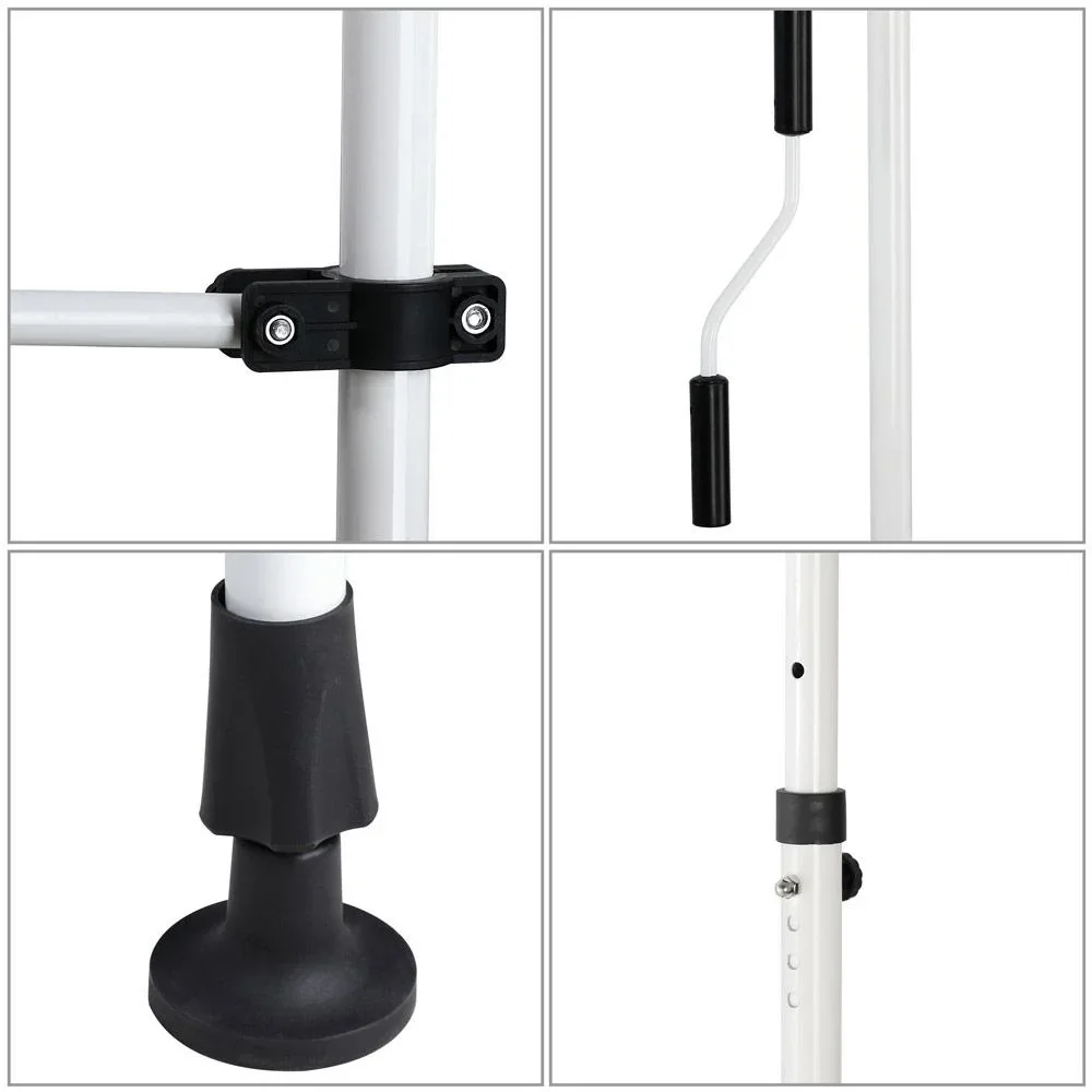 Klem Sonnensegel gelb/weiß 250cm - 4