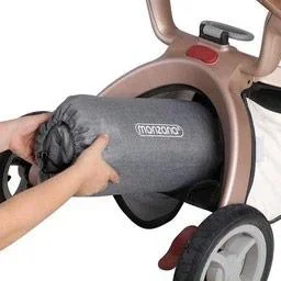 Kinderwagenfußsack Grau | Teddy | Kinderwagenfußsack Grau | Maxi-Cosi | mit Aufbewahrungstasche - 4