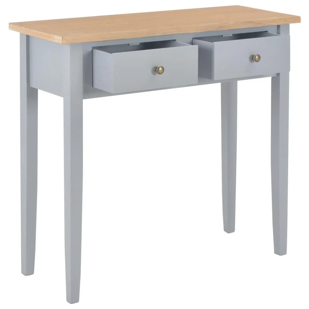 Beistelltisch 79x30x74 cm Holz grau - 2