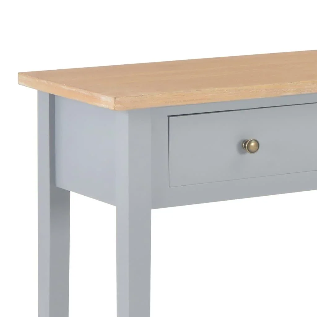 Beistelltisch 79x30x74 cm Holz grau - 3