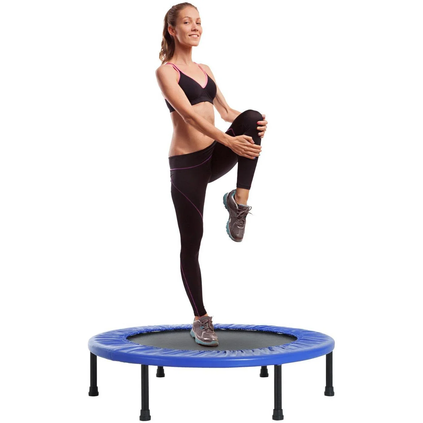 Minitrampolin Fitness Gartentrampolin Stahl PVC 91cm - 0