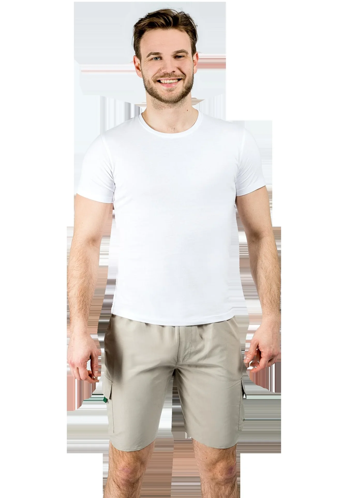 Cargoshort mit Gummizug, Farbe sand, Gr.XL - 2