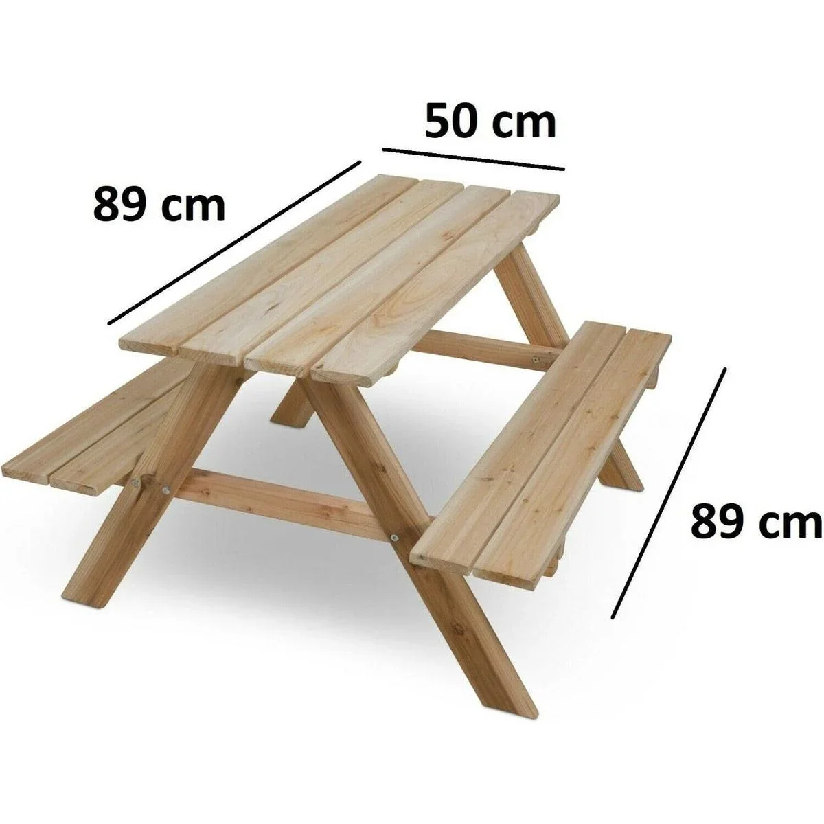 Spielzeuge Picknick-Tisch für Kinder - 50x80x89 cm - 4