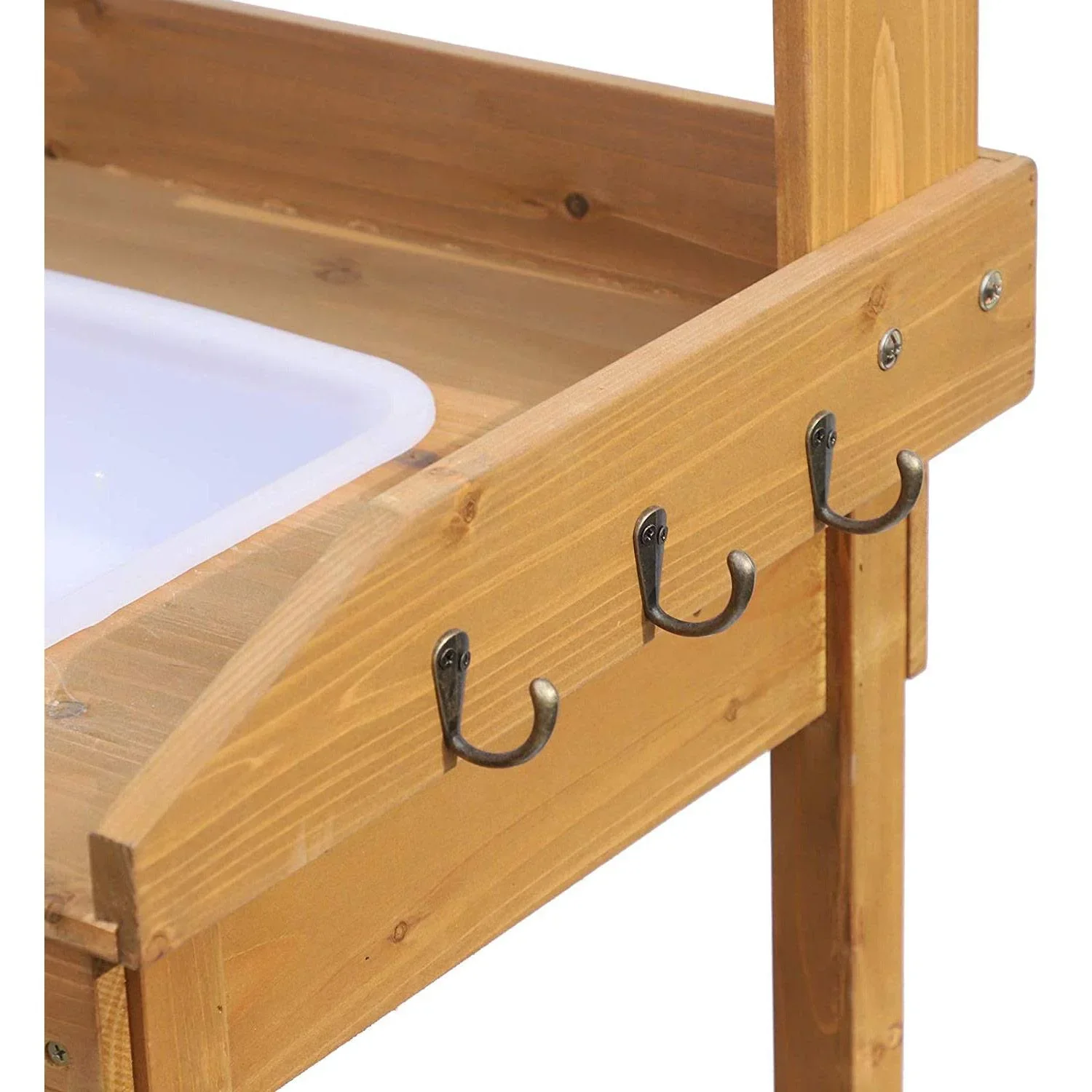 Pflanztisch mit Wanne Tannenholz H112cm Natur - 3