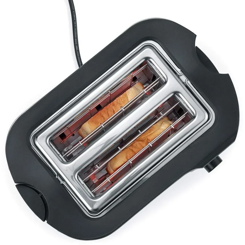 Toaster - 800 Watt - Silber - 1