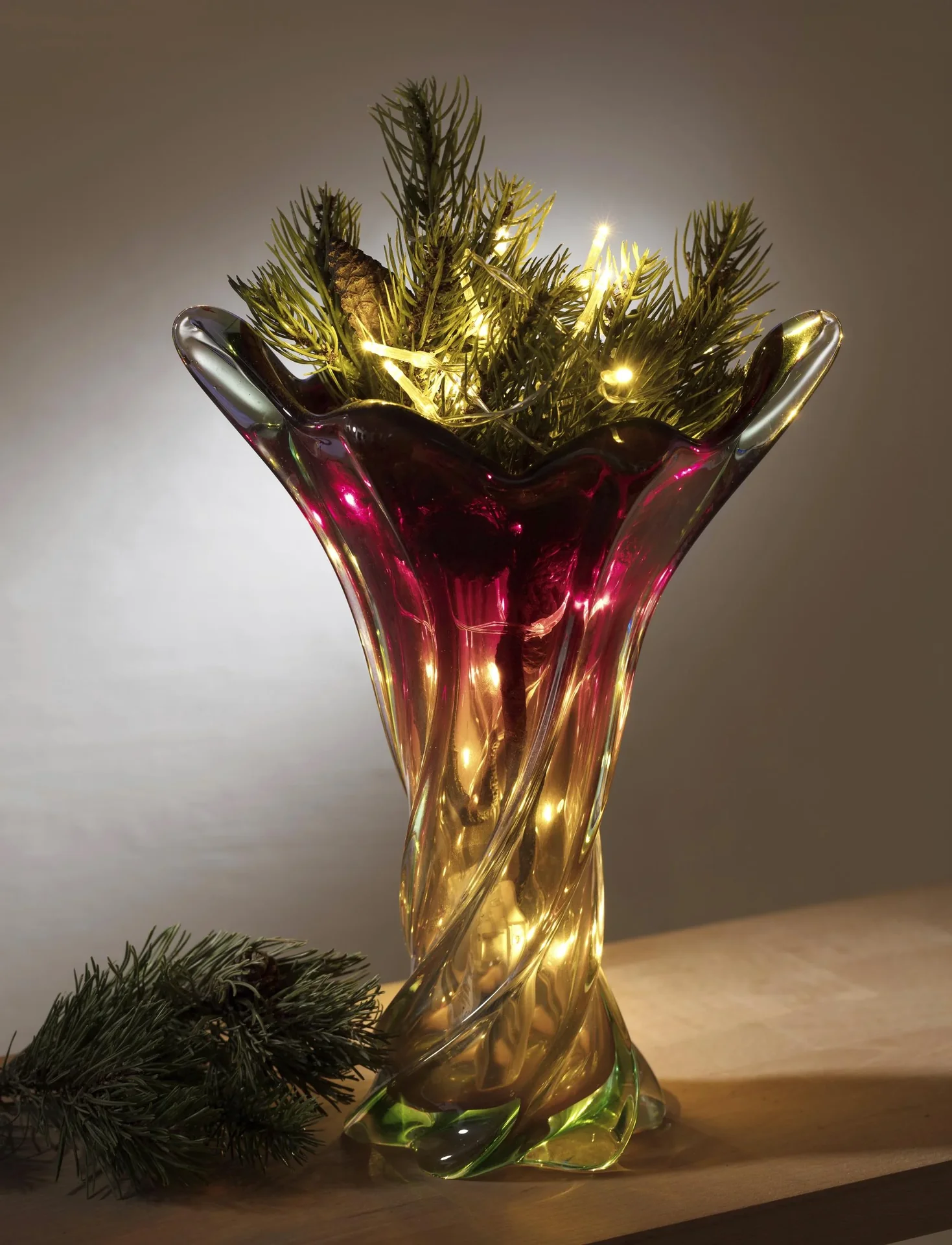 LED Lichterkette mit 20 warmweißen LEDs, batteriebetrieben - 0