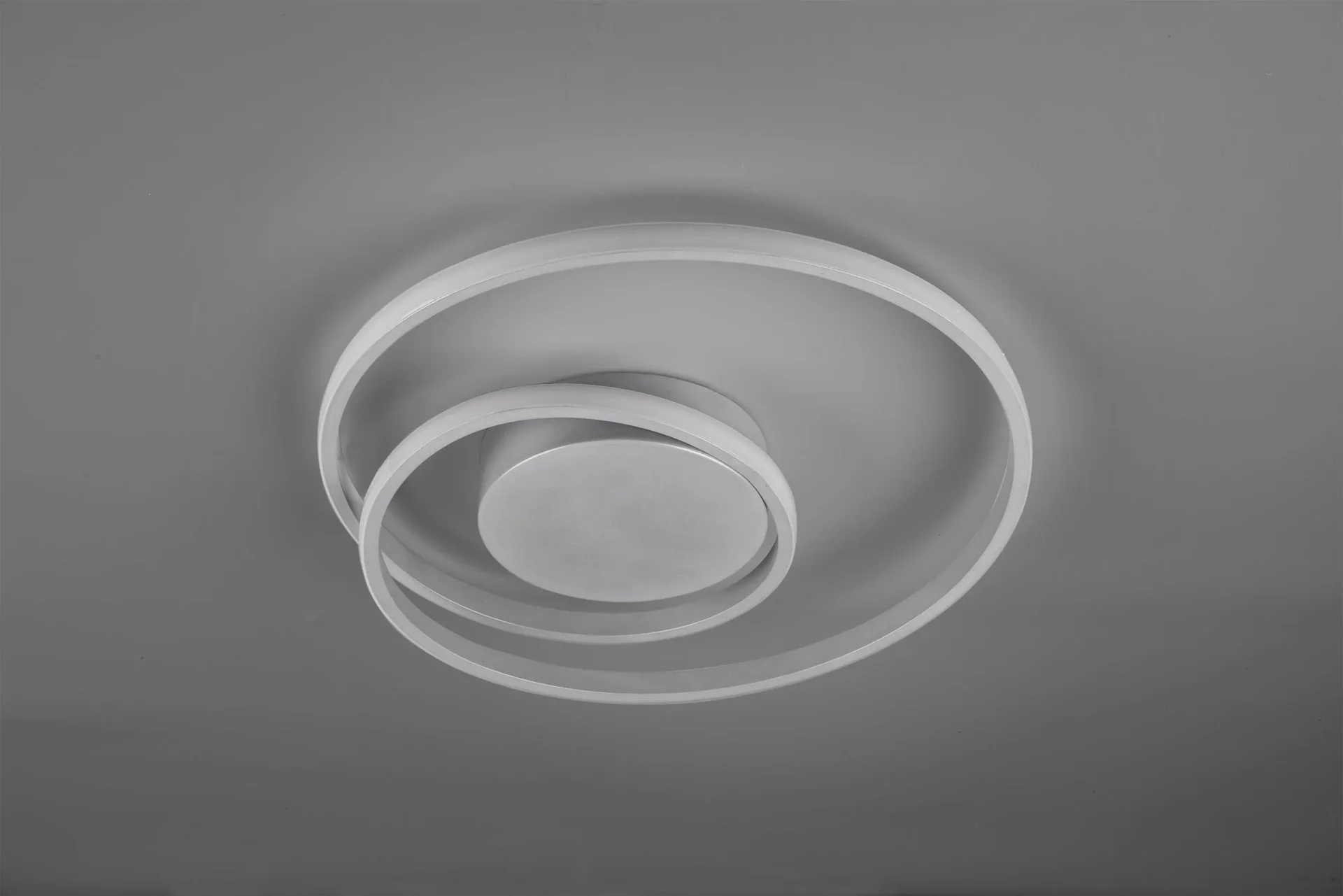 LED-Deckenleuchte ZIBAL, 22 W, 2200 lm, 3000K, Switch-Dimmer, Metall titanfarbig - 0