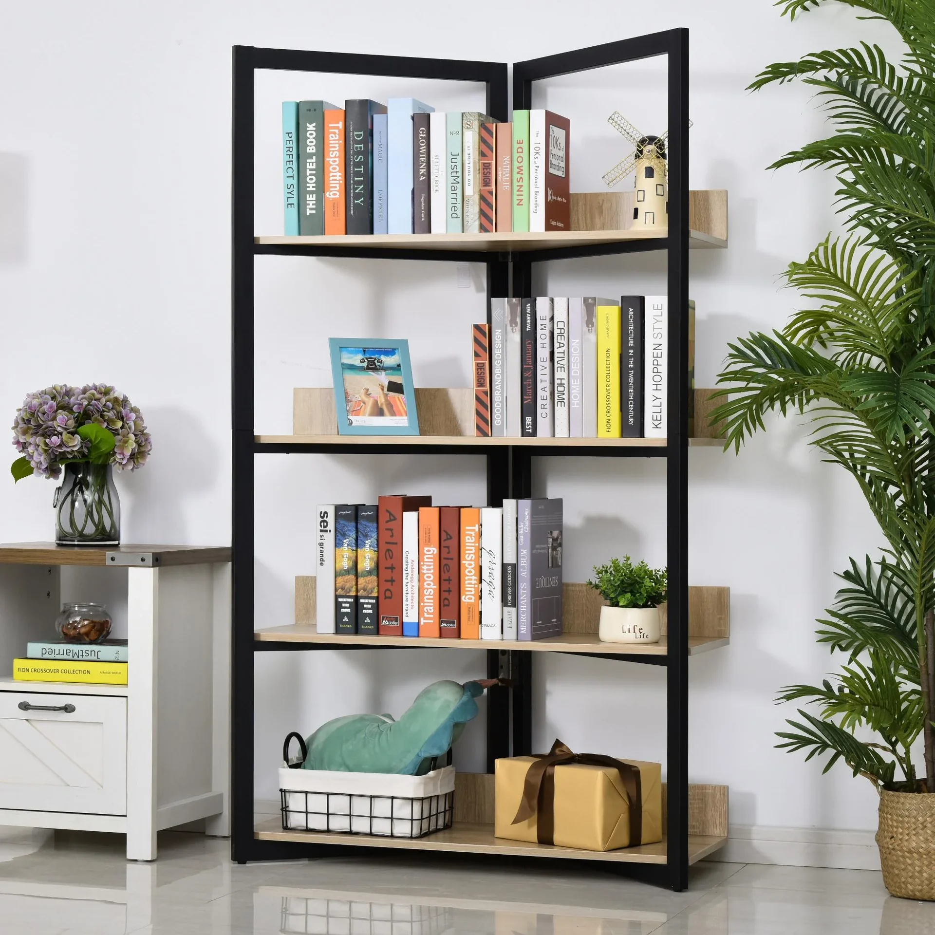 Bücherregal, Farbe Eiche - 2