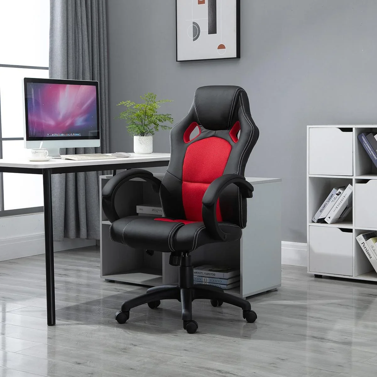 Bürostuhl Schreibtischstuhl Drehstuhl rot - 1