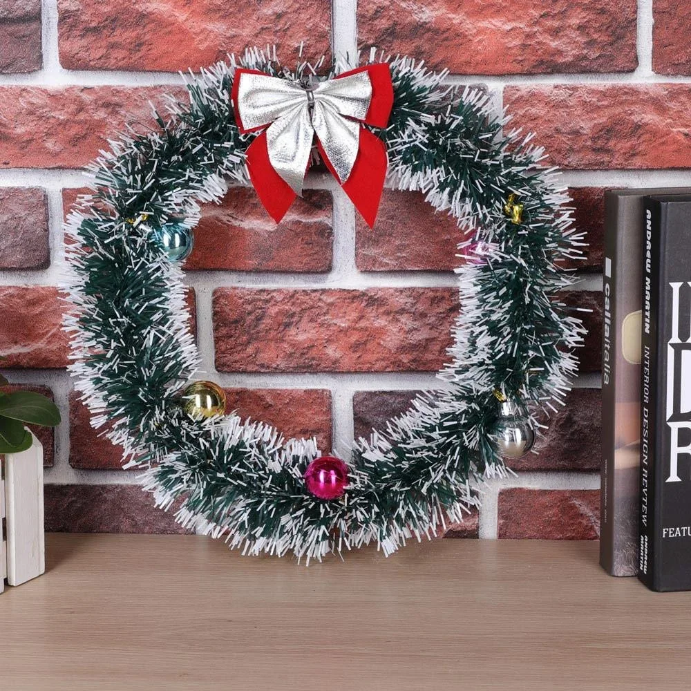 Weihnachtskranz - LED - Silber Ø32cm - 0