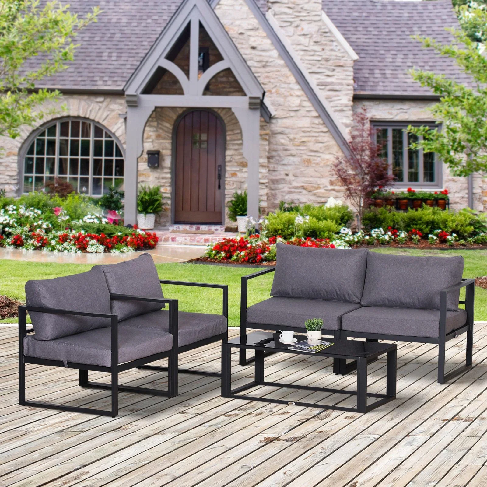 Gartenmöbel-Set 4-teilig - 1